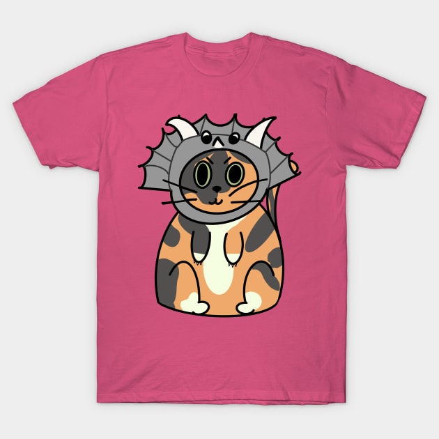 Dino Cat T-Shirt by Visual Art Farts